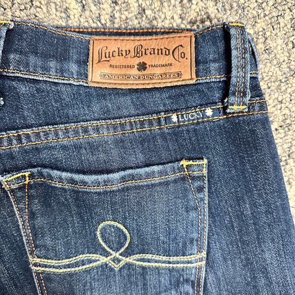 Lucky Brand Sofia Boot 7WC1003 Dark Wash Mid-Rise 5-Pocket Denim Jeans 10 x 30 - Picture 5 of 11